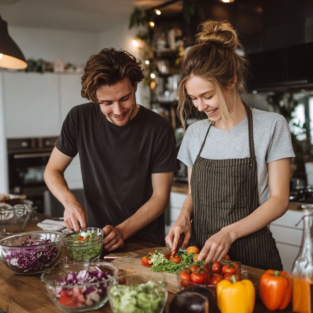Aktív magyar felnőttek edzés közben és után, egészséges táplálék fogyasztása közben, sportolói táplálkozás hangsúlyozása